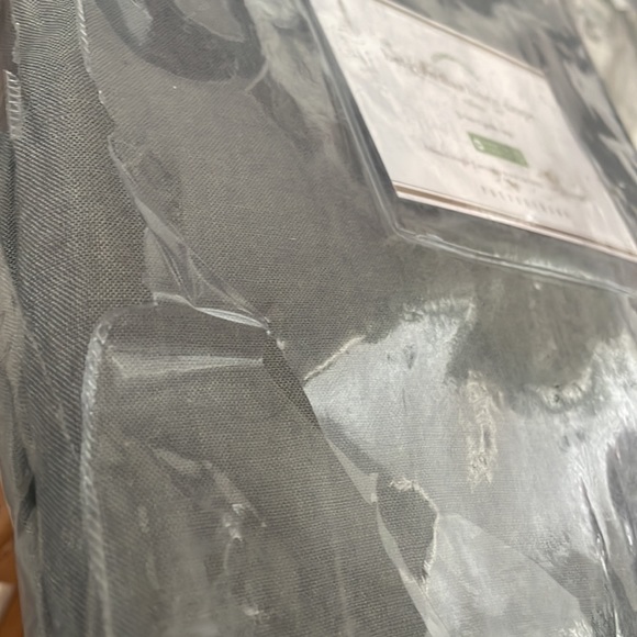 PB Belgian Flax Linen Curtain in Light Charcoal size 50x84 - Picture 6 of 6